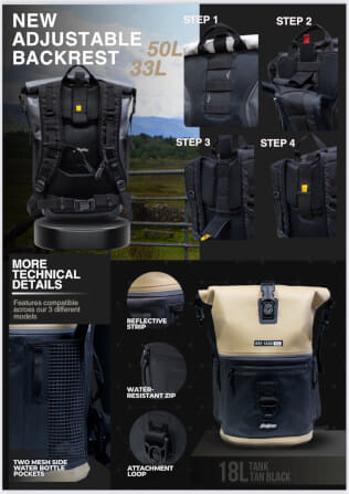 กระเป๋าเป้กันน้ำ FEELFREE NEW DRY TANK ขนาด 50L สี BLUE SKY/BLACK_2